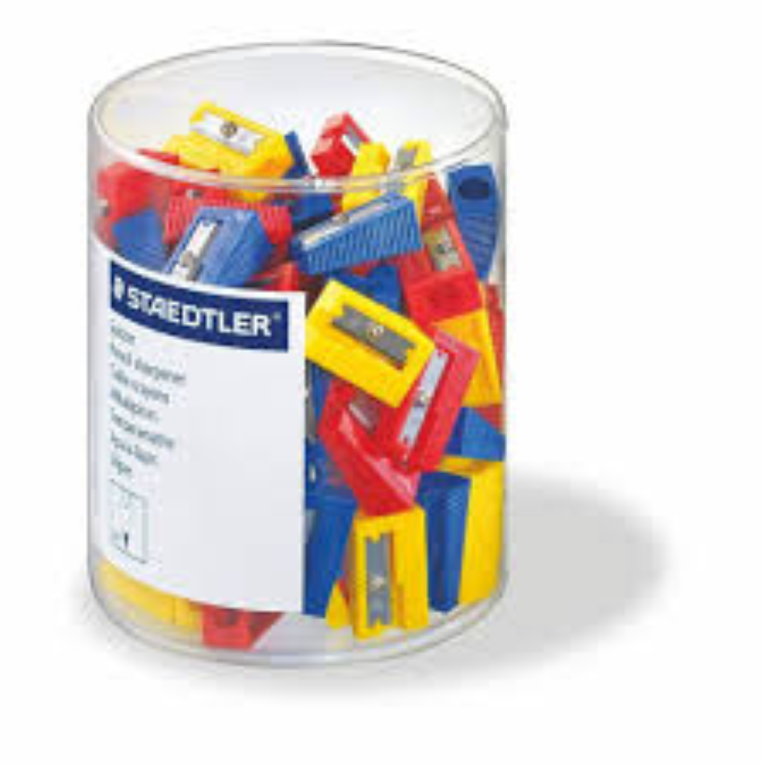 Staedtler Staedtler Single-hole plastic sharpener Bx=100p ST-510-50KP100